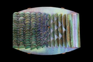 Luigi Sandi: Onde del mare, 1990 - ceramica - 65x50