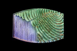 Luigi Sandi: Onde del mare, 1990 - ceramica - cm 65x50
